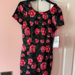 Womens Pink Zippered  dress